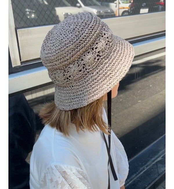 Lbc with Life「こま編みフラワーバケットハット」|その他|