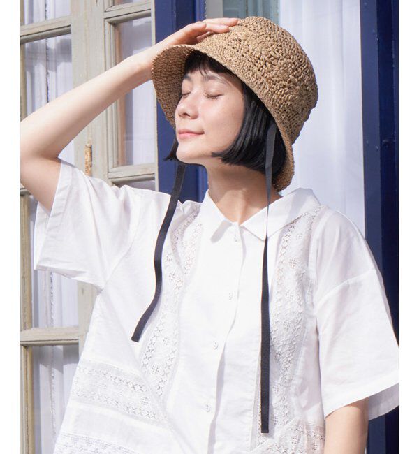 Lbc with Life「こま編みフラワーバケットハット」|その他|