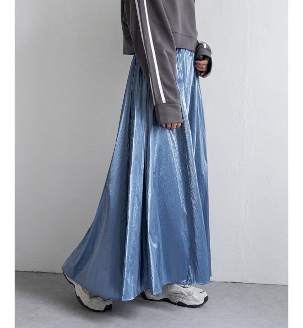 VENCE share style「メタリックギャザースカート」|スカート|