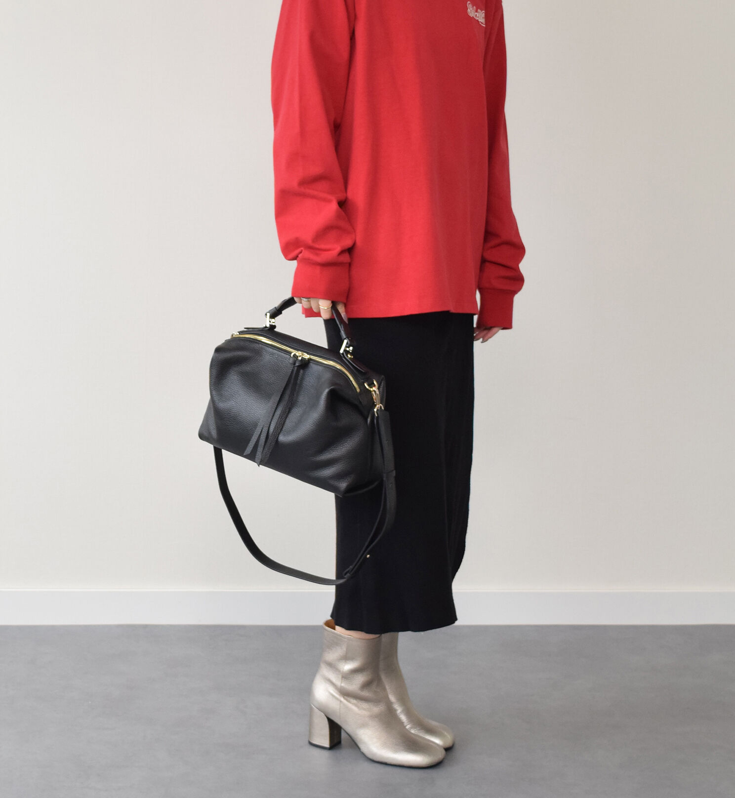 IMPORT SELECT「【LORISTELLA】シュリンクレザーハンドバッグ(Q46339)」|ショルダー・メッセンジャー|