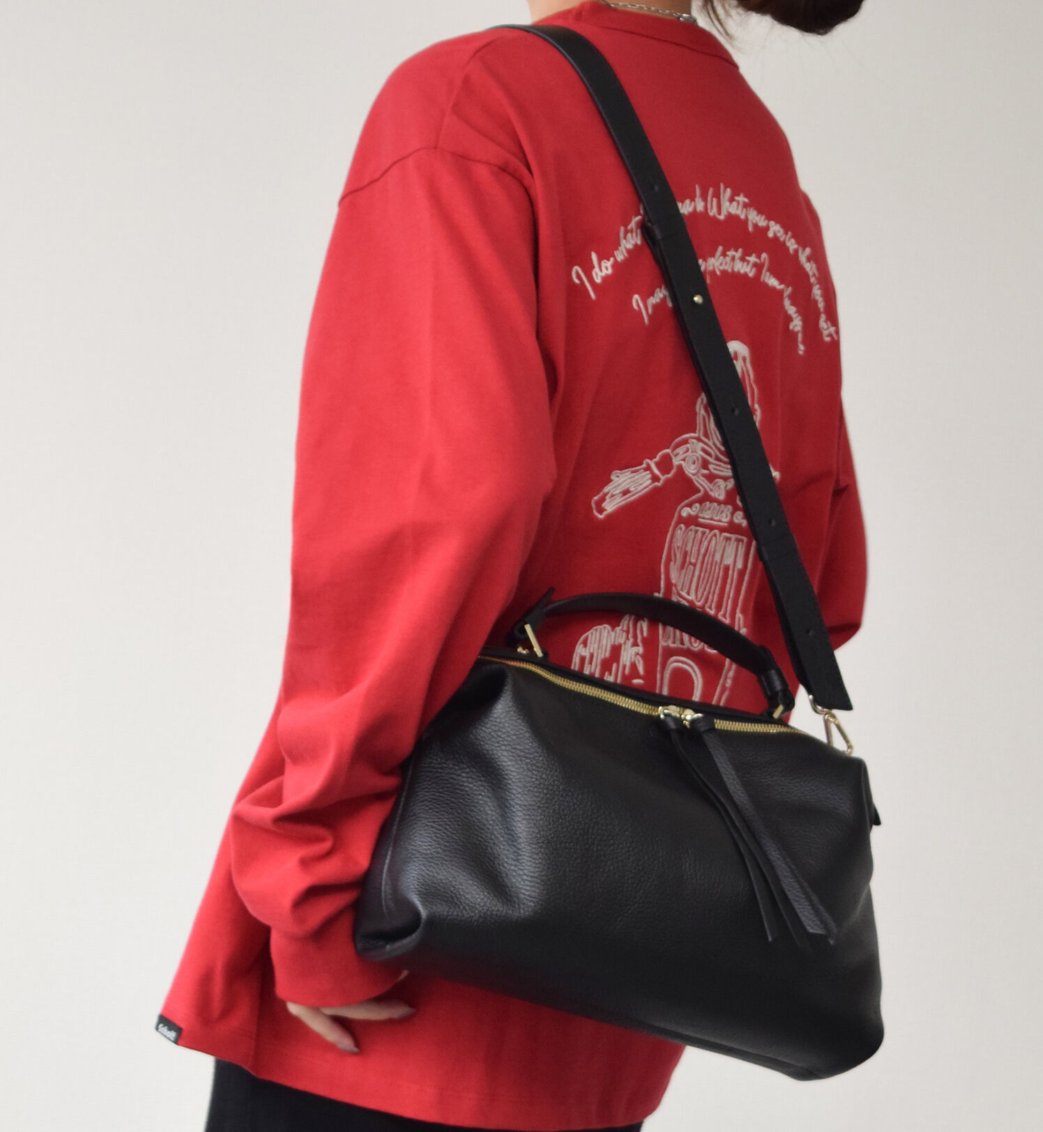 IMPORT SELECT「【LORISTELLA】シュリンクレザーハンドバッグ(Q46339)」|ショルダー・メッセンジャー|