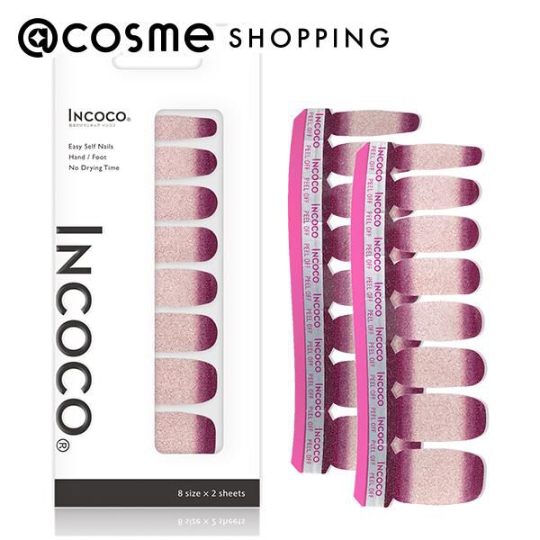  「インココ インココ貼るマニュキュアシート マルベリー　フィズ (8サイズ&times;2シート)」|ネイルカラー|その他