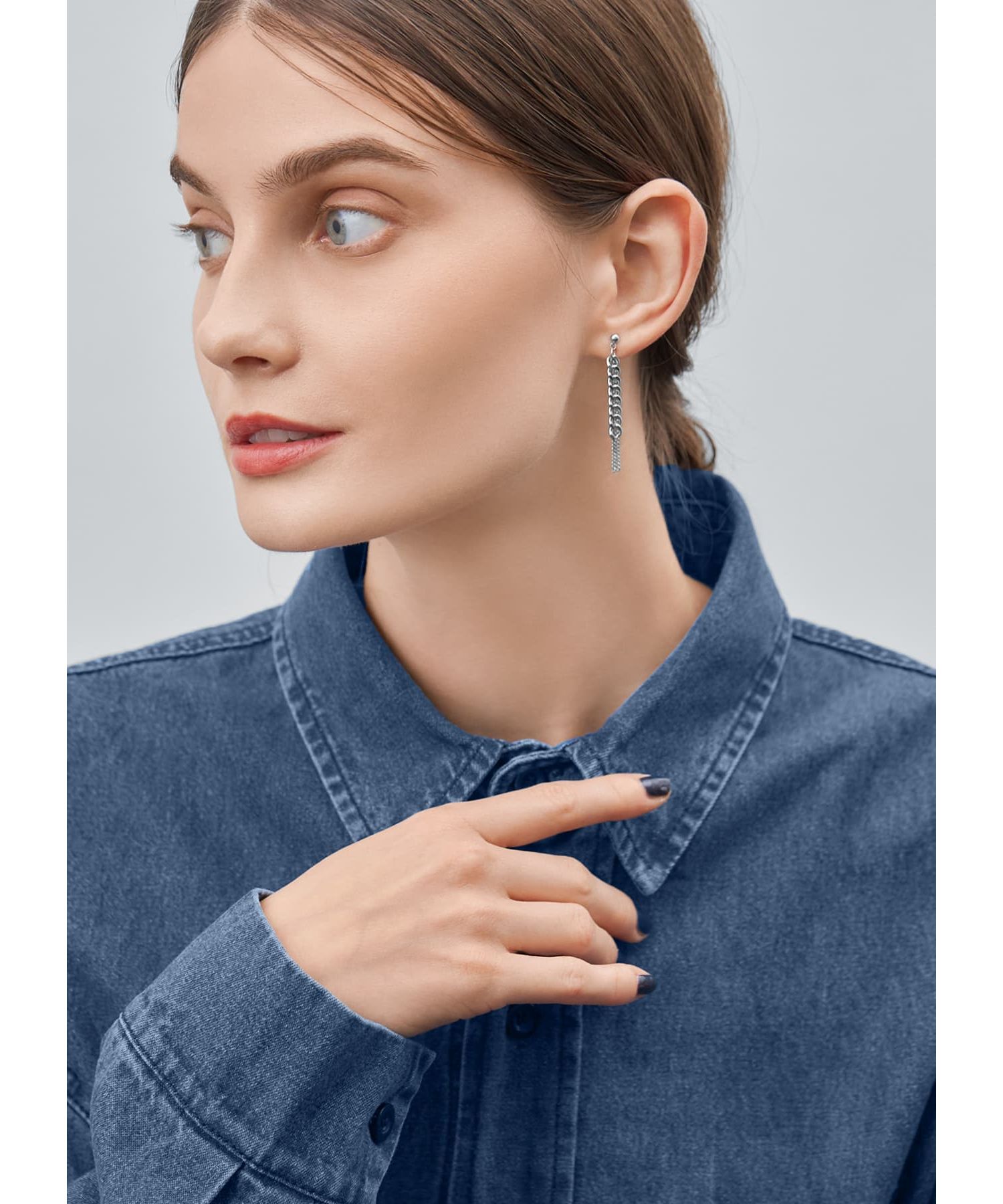 STYLE DELI「ミックスチェーンピアス」|ピアス|