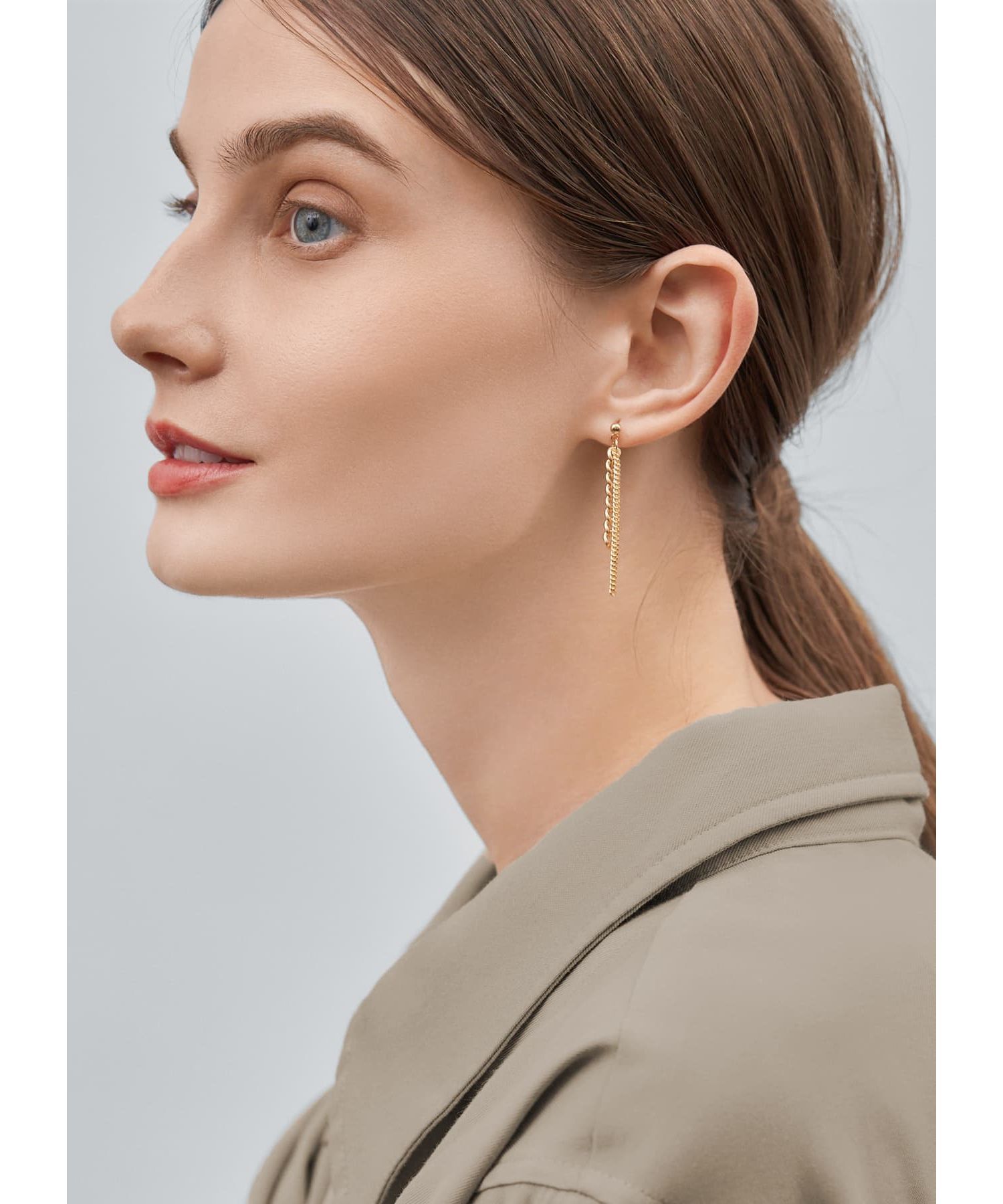 STYLE DELI「ミックスチェーンピアス」|ピアス|