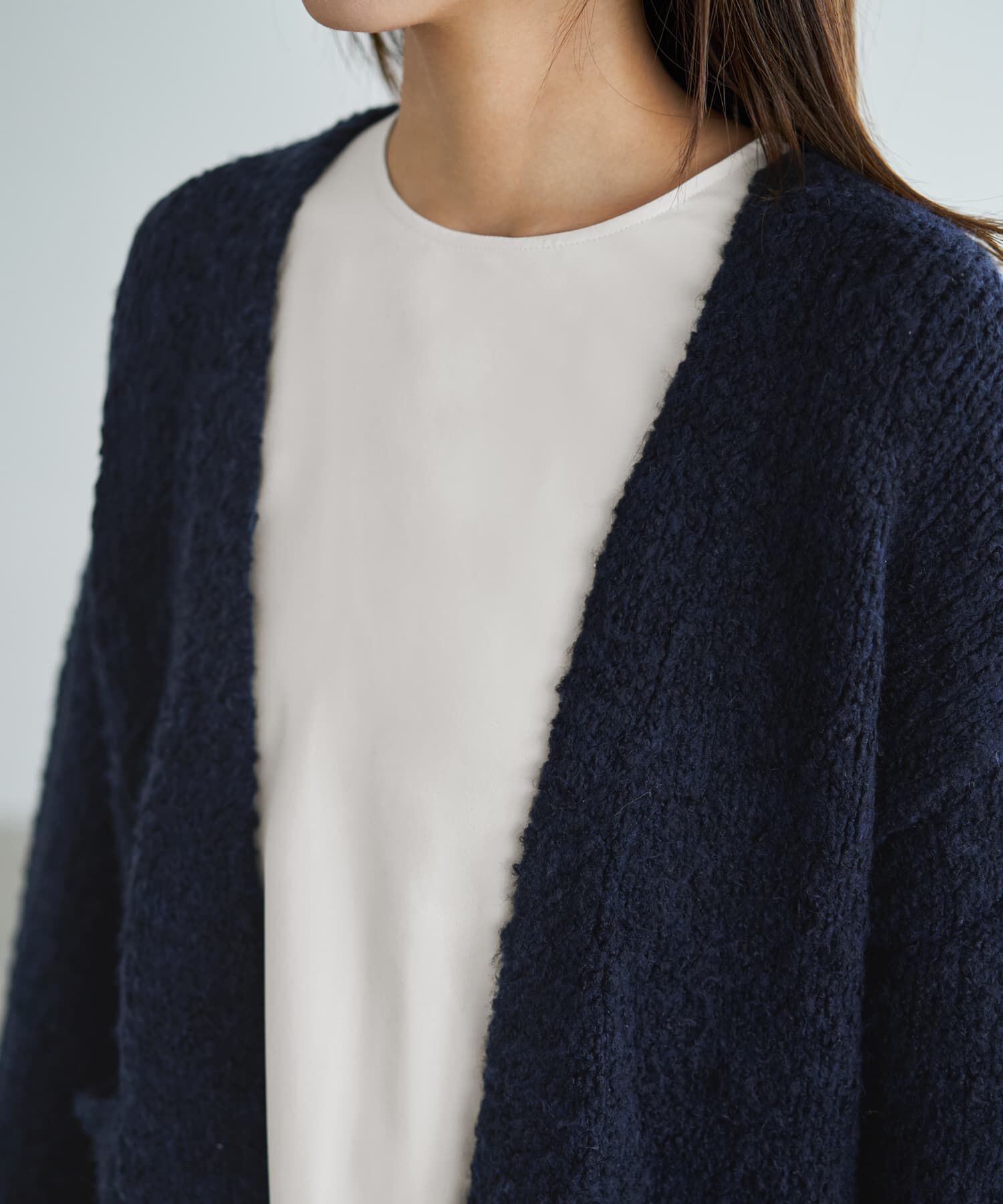 STYLE DELI「あったかモコモコニットガウン」|カーディガン|