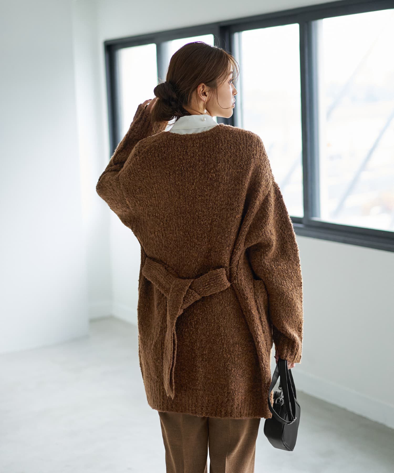 STYLE DELI「あったかモコモコニットガウン」|カーディガン|