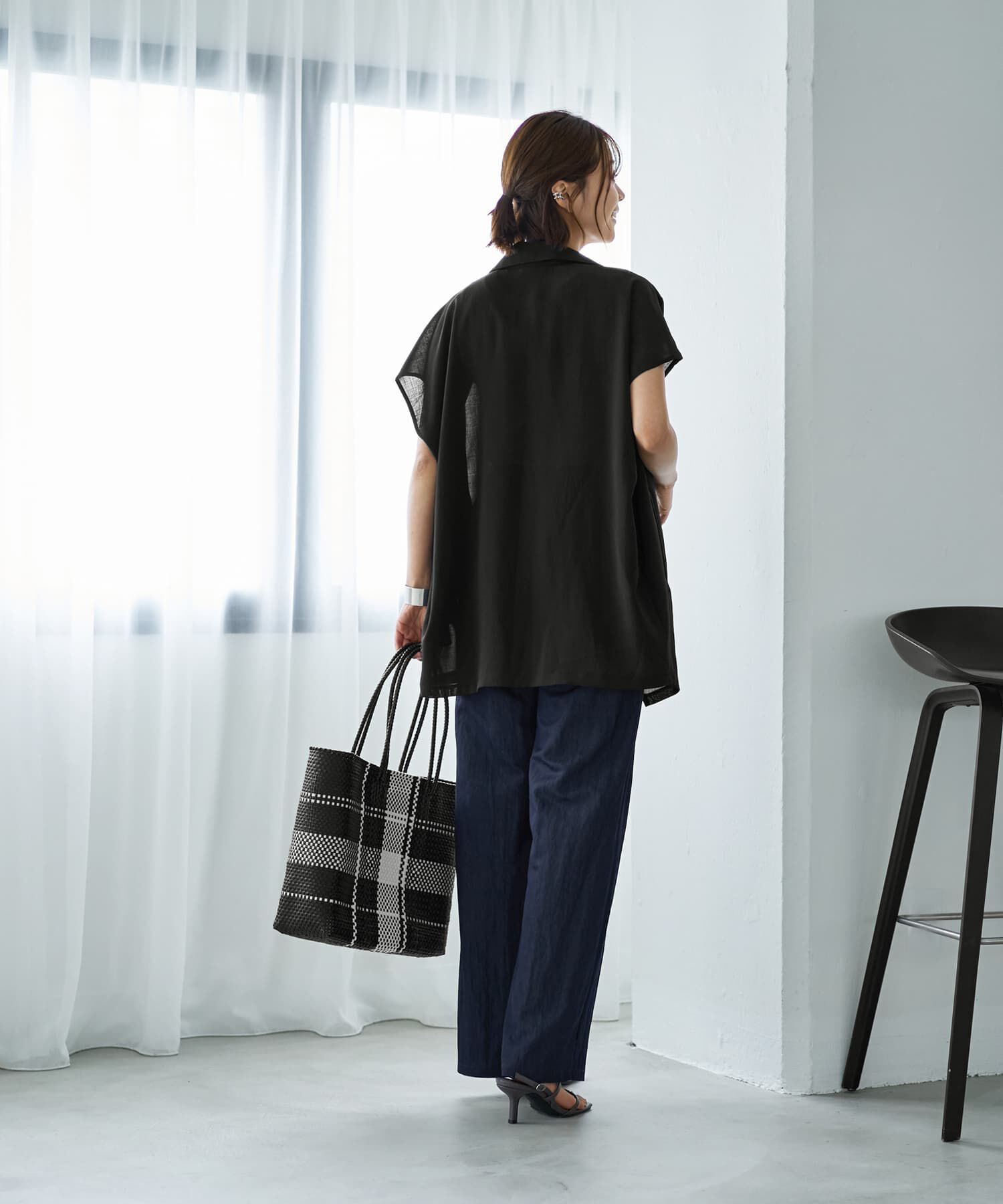 STYLE DELI「サラッと涼しいドレープネックオープンジャケット」|その他|