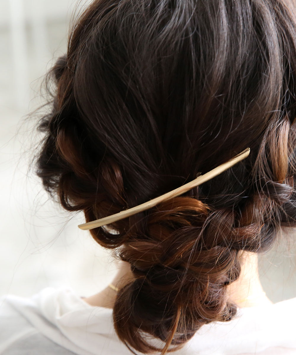 colleca la「カーブラインメタルバレッタ」|その他|ゴールド