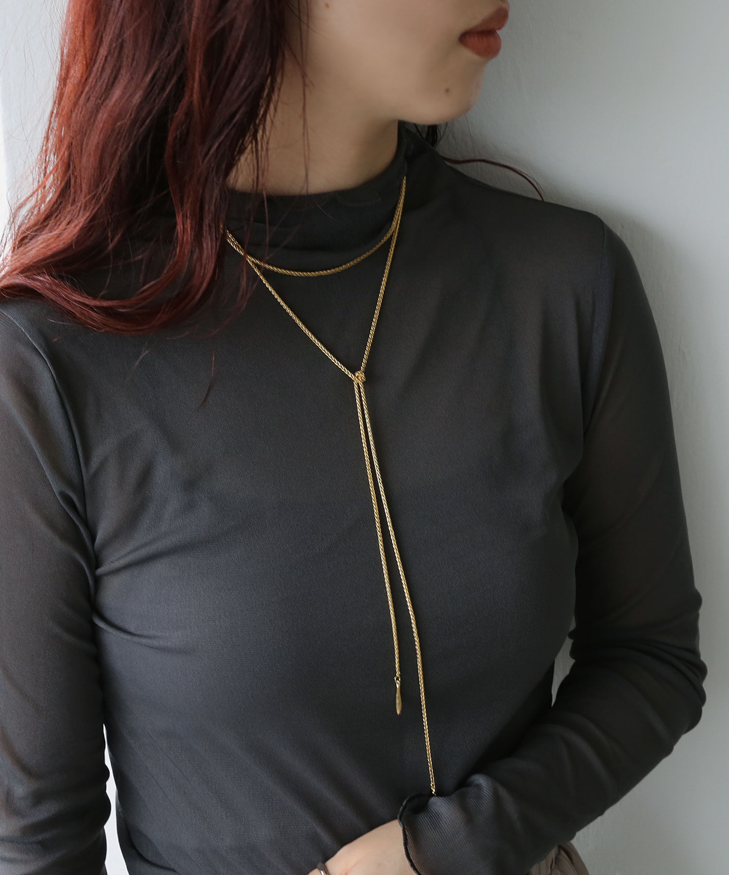 colleca la「ロープチェーンラリエット/ロングネックレス」|ネックレス|