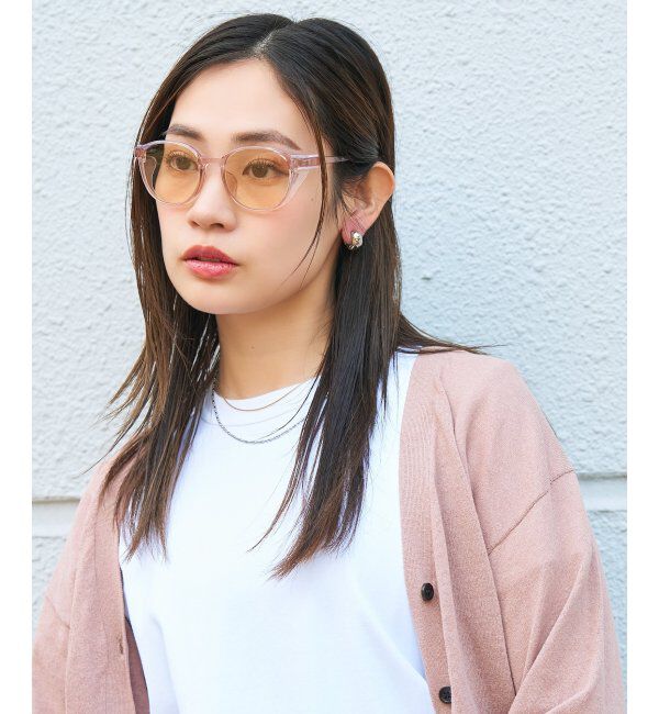  「ボストン型 花粉・飛沫対策 サングラス  (Zoff PROTECT 2WAY)  花粉メガネ メガネ 紫外線防止 UVカット」|サングラス|ブラウン