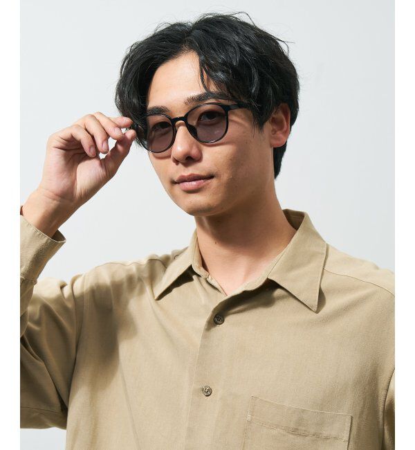  「ボストン型 花粉・飛沫対策 サングラス  (Zoff PROTECT 2WAY)  花粉メガネ メガネ 紫外線防止 UVカット」|サングラス|