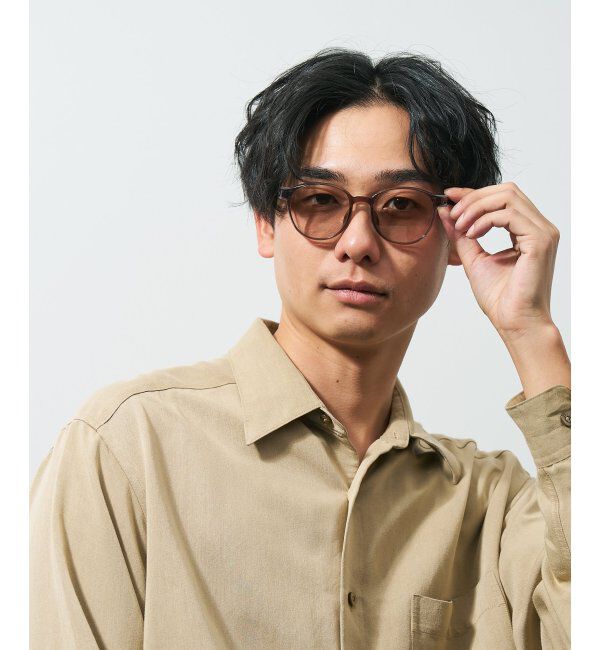  「ボストン型 花粉・飛沫対策 サングラス  (Zoff PROTECT 2WAY)  花粉メガネ メガネ 紫外線防止 UVカット」|サングラス|