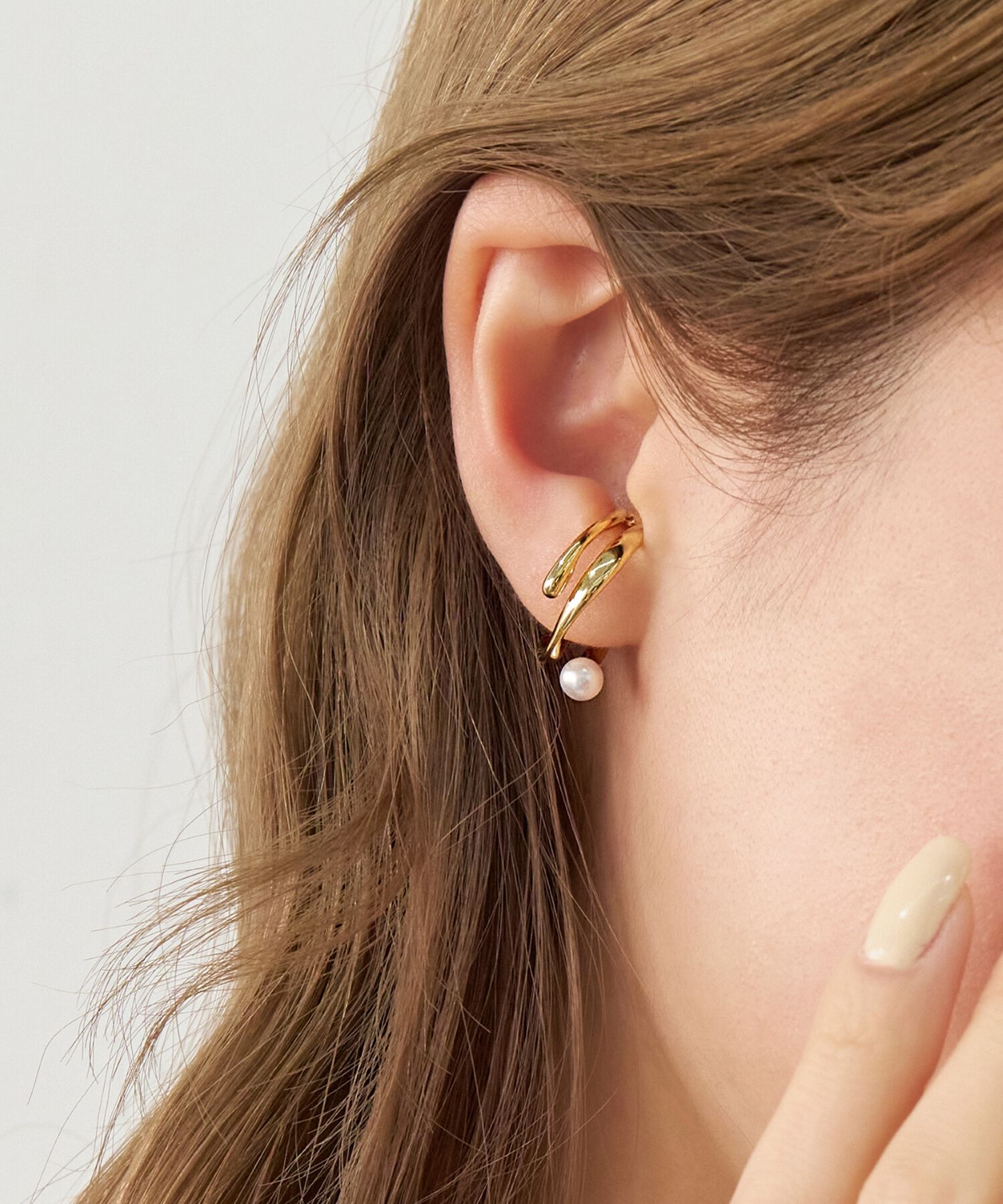 Phoebe「2wayリボンパールリング&イヤーカフ」|リング|