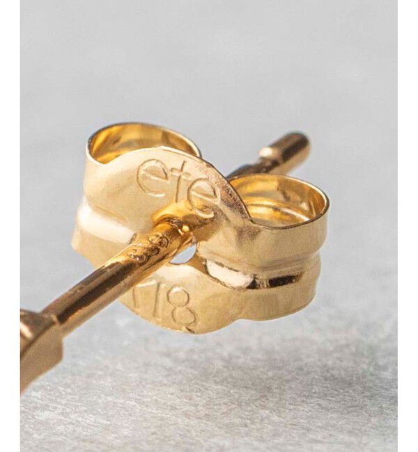 ete「クラフト オーバル ピアス」|ピアス|