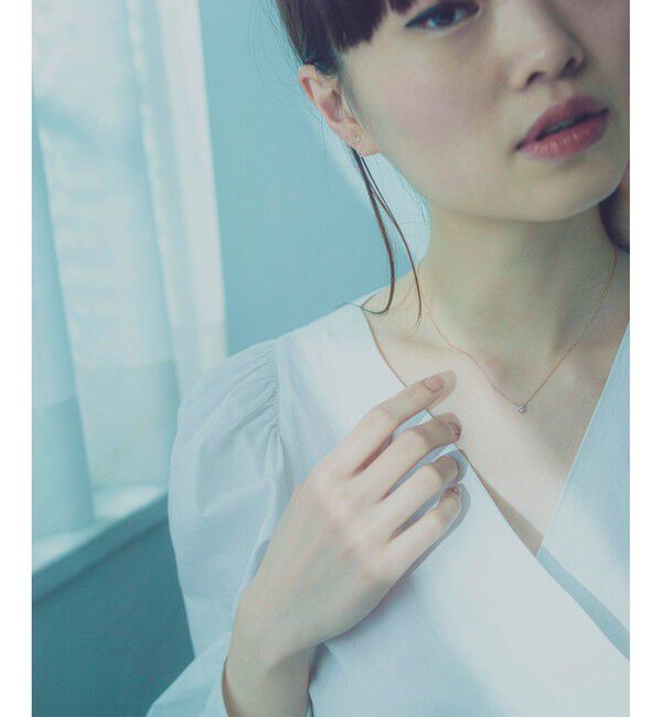 ete「K18 ダイヤモンド 0.1ct ネックレス「ブライト」」|ネックレス|