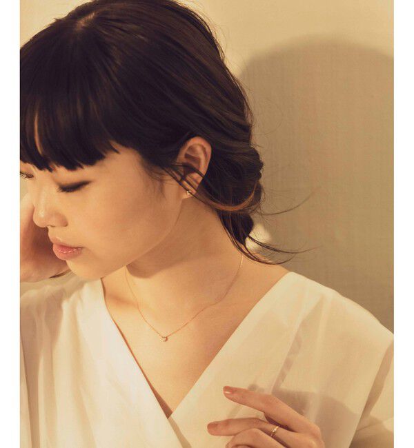 ete「K18 ダイヤモンド 0.15ct ネックレス「ブライト」」|ネックレス|