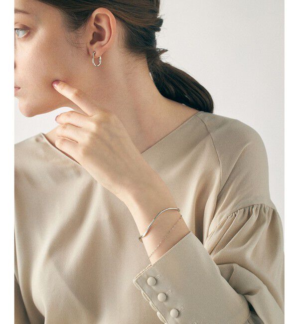 ete「レイヤード バングル ペタルチェーン」|ブレスレット・バングル|