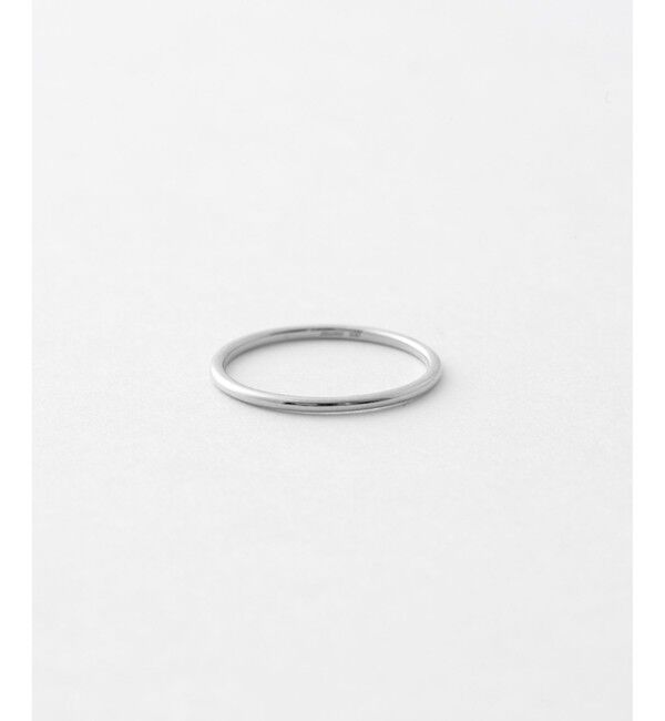 Jouete「K10WG プレーン リング」|リング|ホワイトゴールド
