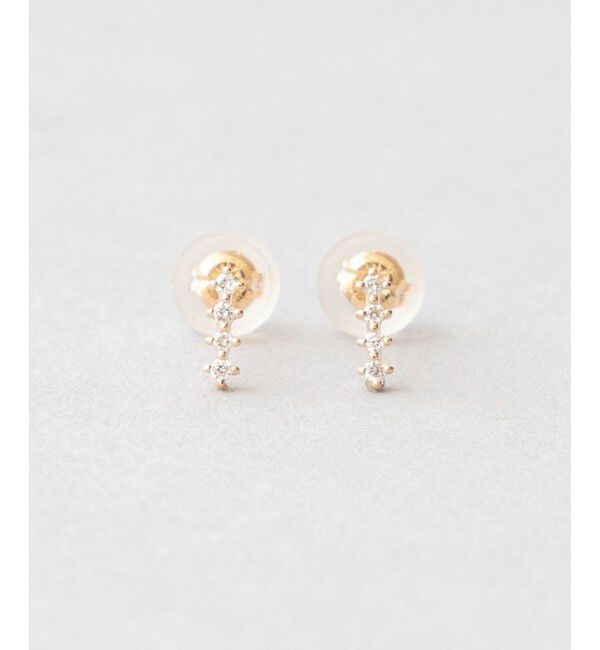 Jouete「K10YG ダイヤモンド ピアス」|ピアス|イエローゴールド