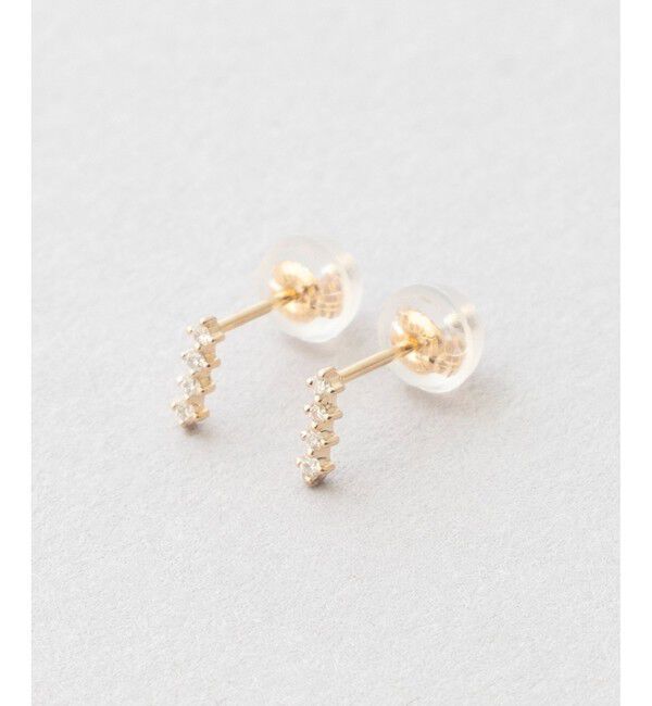 Jouete「K10YG ダイヤモンド ピアス」|ピアス|