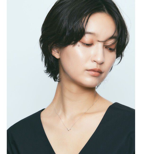 Jouete「K10WG レイヤー ウェーブ ネックレス」|ネックレス|