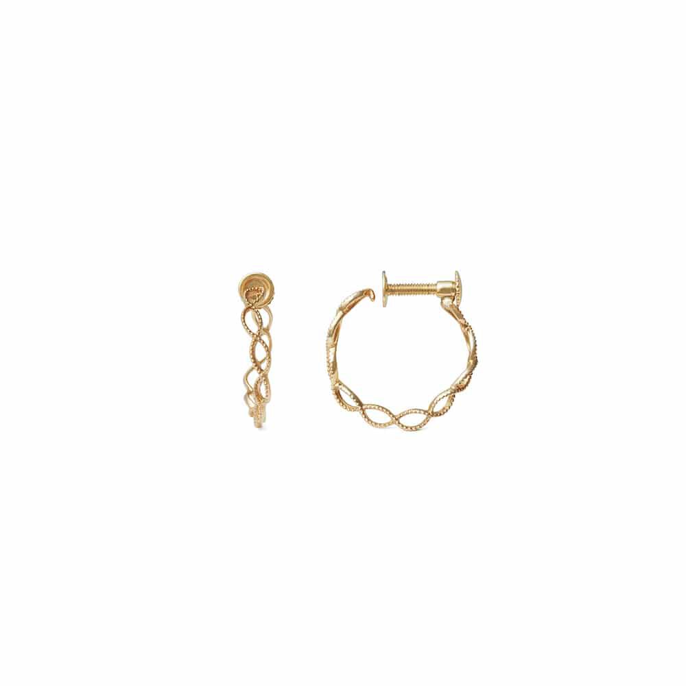 agete「K10イヤリング」|リング|イエロー