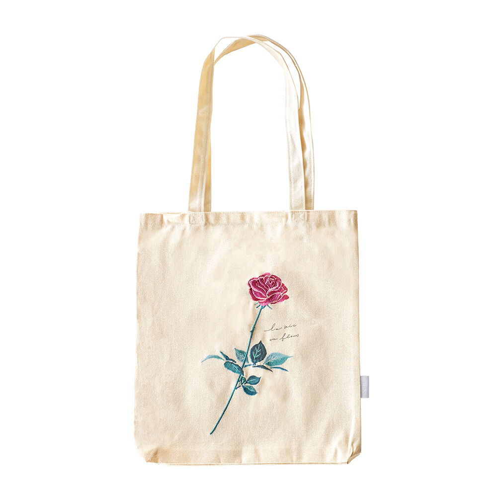 BACKYARD FAMILY「トートバッグ キャンバス 通販 ito& 刺繍 トート 大 トートバック 縦型 大容量 肩掛け」|トートバッグ|ホワイト1