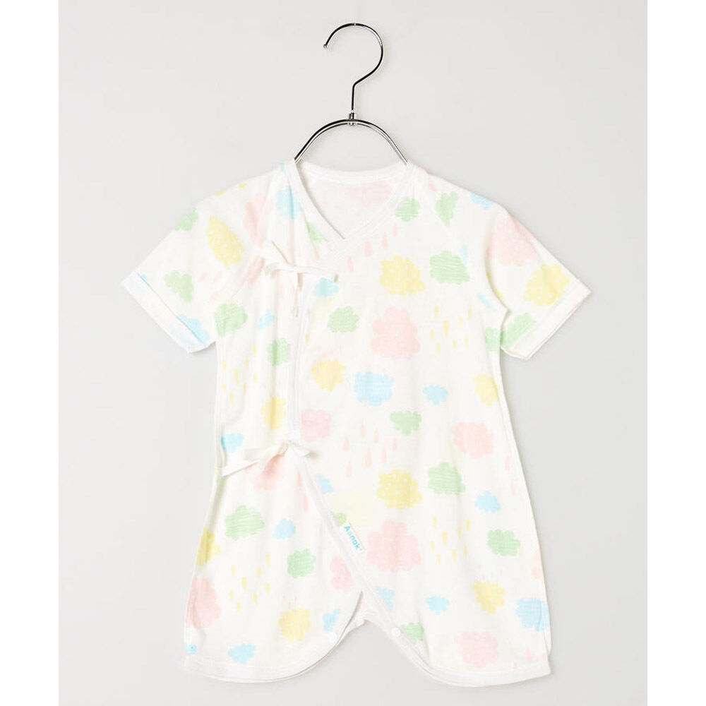 BACKYARD FAMILY「新生児 肌着 日本製 コンビ肌着 通販 ベビー肌着 ベビー 服 赤ちゃん 女の子 男の子 50cm」|その他ベビーウェア|ピンク1