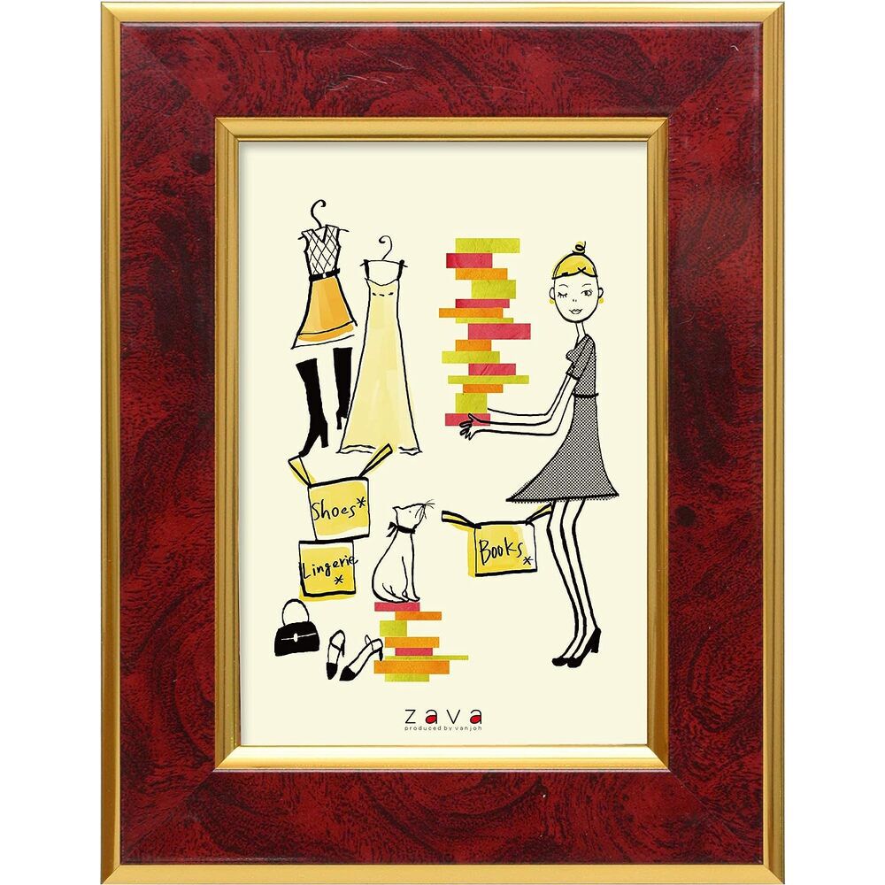 BACKYARD FAMILY「フォトフレーム おしゃれ 通販 l判 Lサイズ 写真立て L判サイズ 壁掛け 壁 タテ型?置き型」|その他|レッド1