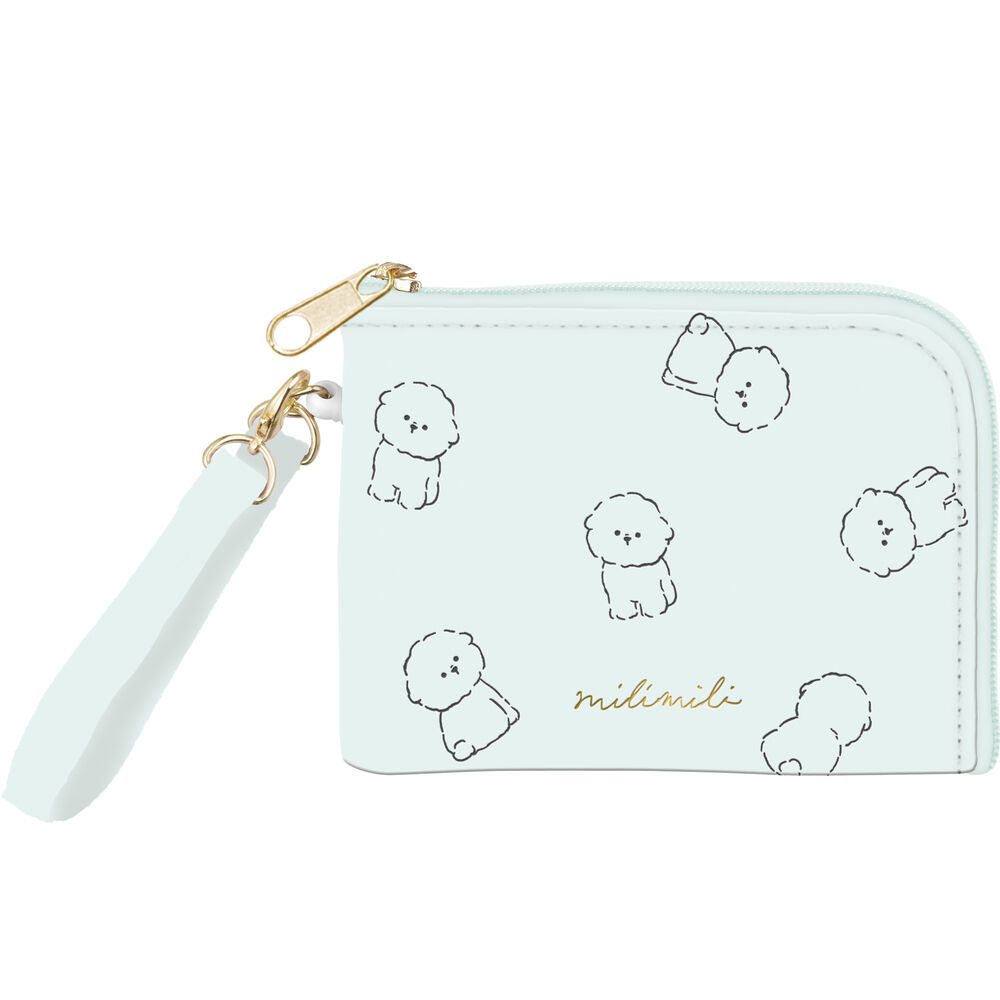 BACKYARD FAMILY「パスケース リール付き 小銭入れ 通販 ポーチ 小物入れ 定期入れ 定期 ケース 定期券入れ」|定期入れ|ブルー1