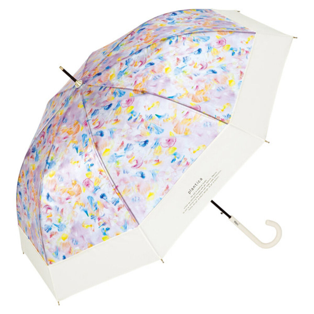 BACKYARD FAMILY「ビニール傘 おしゃれ 通販 花柄 半透明 ジャンプ式 フラワー 61cm グラスファイバー」|傘|その他1