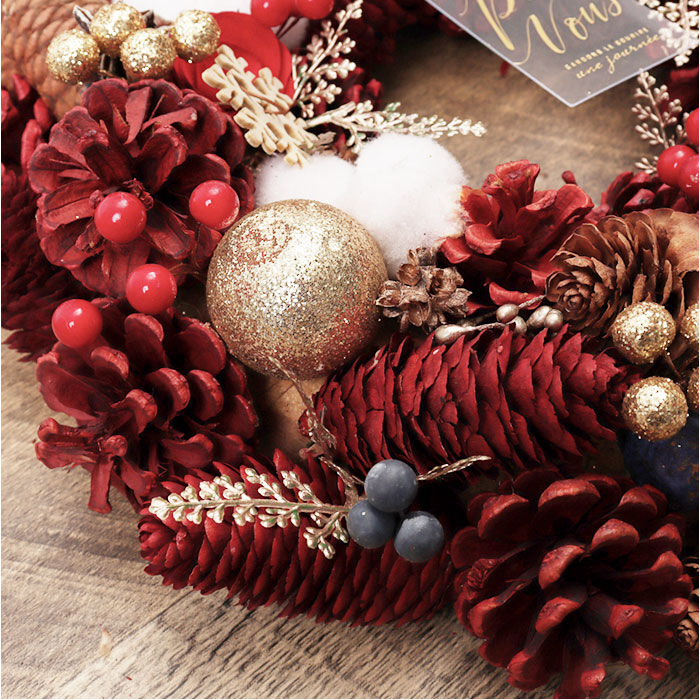 BACKYARD FAMILY「リース 造花 通販 Lサイズ ナチュラルリース フラワーリース プリザーブドフラワー 壁飾り」|その他|