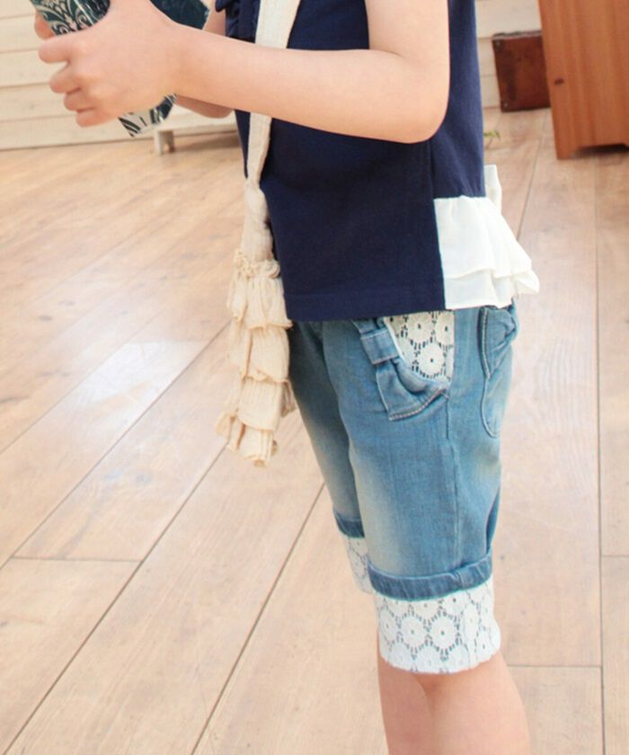 BACKYARD FAMILY「ショートパンツ キッズ 女の子 通販 デニムパンツ 10002605 デニムショートパンツ」|その他|