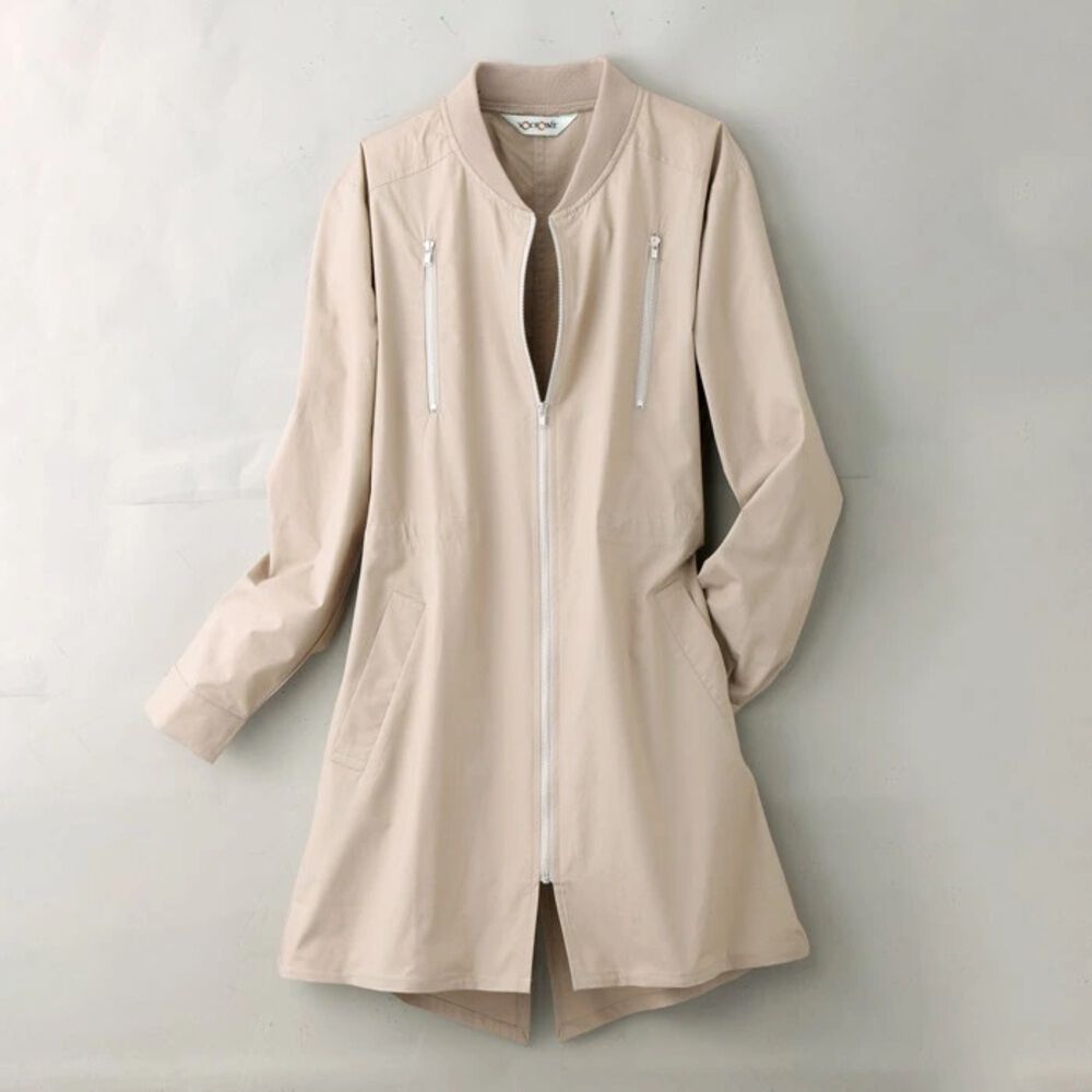 BACKYARD FAMILY「ブルゾン ロング丈 レディ－ス 通販 羽織 羽織り 上着 ジャケット ジャンバー」|その他|グレー1