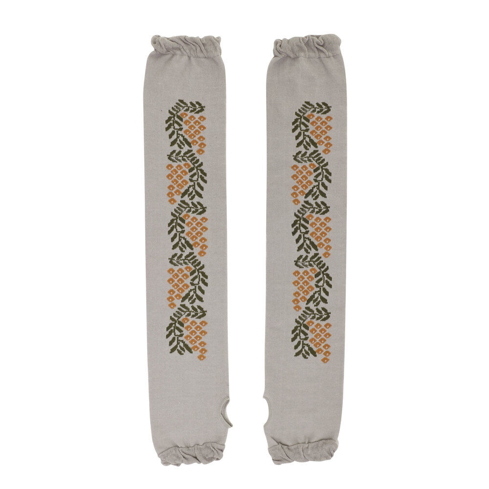 BACKYARD FAMILY「アームカバー 刺? UV レディース 通販 アーム カバー uv手袋 ししゅう メッシュ」|その他|グレー1