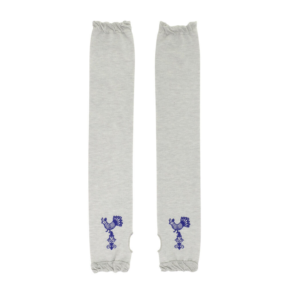 BACKYARD FAMILY「アームカバー 刺? UV レディース 通販 アーム カバー uv手袋 ししゅう メッシュ」|その他|グレー2