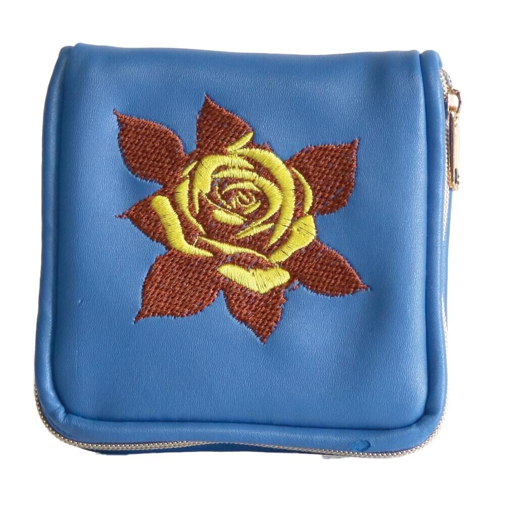 BACKYARD FAMILY「アクセサリーポーチ 小さめ 通販 アクセサリーケース ジュエリーポーチ ポーチ 持ち運び 収納」|ポーチ|ブルー1