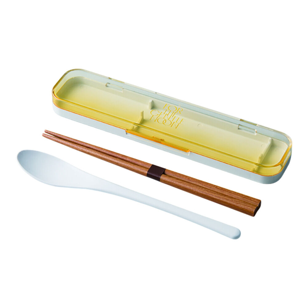 BACKYARD FAMILY「コンビセット 箸 スプーン 通販 日本製 弁当用箸 お弁当用箸 お箸セット マイ箸 おはし」|食器・キッチングッズ|イエロー1