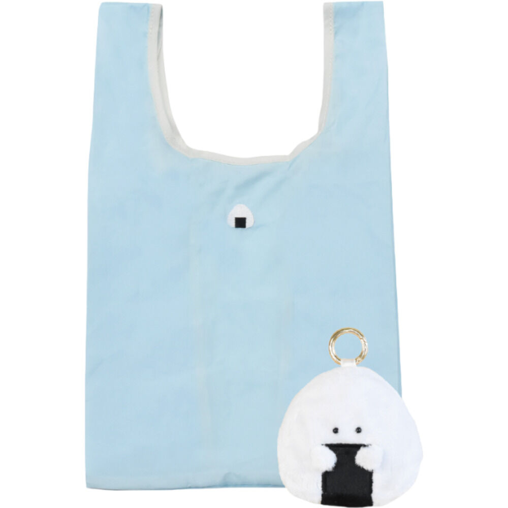 BACKYARD FAMILY「ぎゅっとおにぎりさん エコバッグ 通販 買い物バッグ 折りたたみバッグ ショッピングバッグ」|エコバッグ|ホワイト1