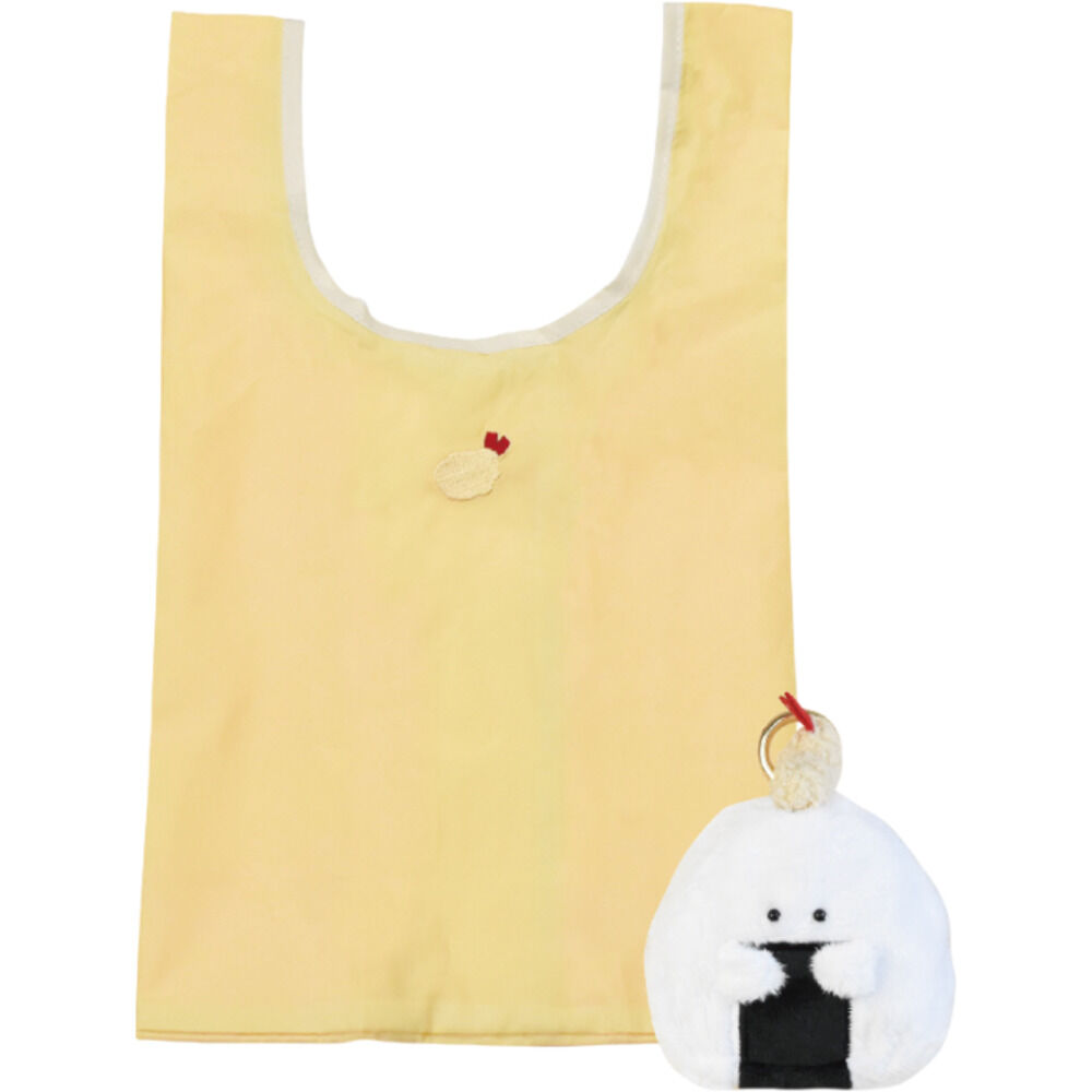 BACKYARD FAMILY「ぎゅっとおにぎりさん エコバッグ 通販 買い物バッグ 折りたたみバッグ ショッピングバッグ」|エコバッグ|ホワイト2