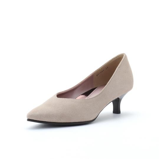 銀座かねまつ「LSBF1983DPT1GRE　【防水】【本革】【Bウィズ】アクアベルスレンダーパンプス」|パンプス|グレージュ