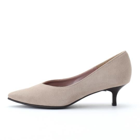 銀座かねまつ「LSBF1983DPT1GRE　【防水】【本革】【Bウィズ】アクアベルスレンダーパンプス」|パンプス|