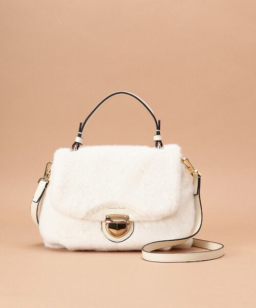 Samantha Thavasa「エコファー トップハンドルバッグ」|ハンドバッグ|