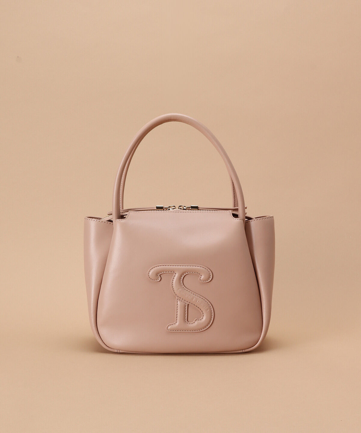 Samantha Thavasa「スムースレザー ハンドバッグ」|ハンドバッグ|ﾋﾟﾝｸﾍﾞｰｼﾞｭ