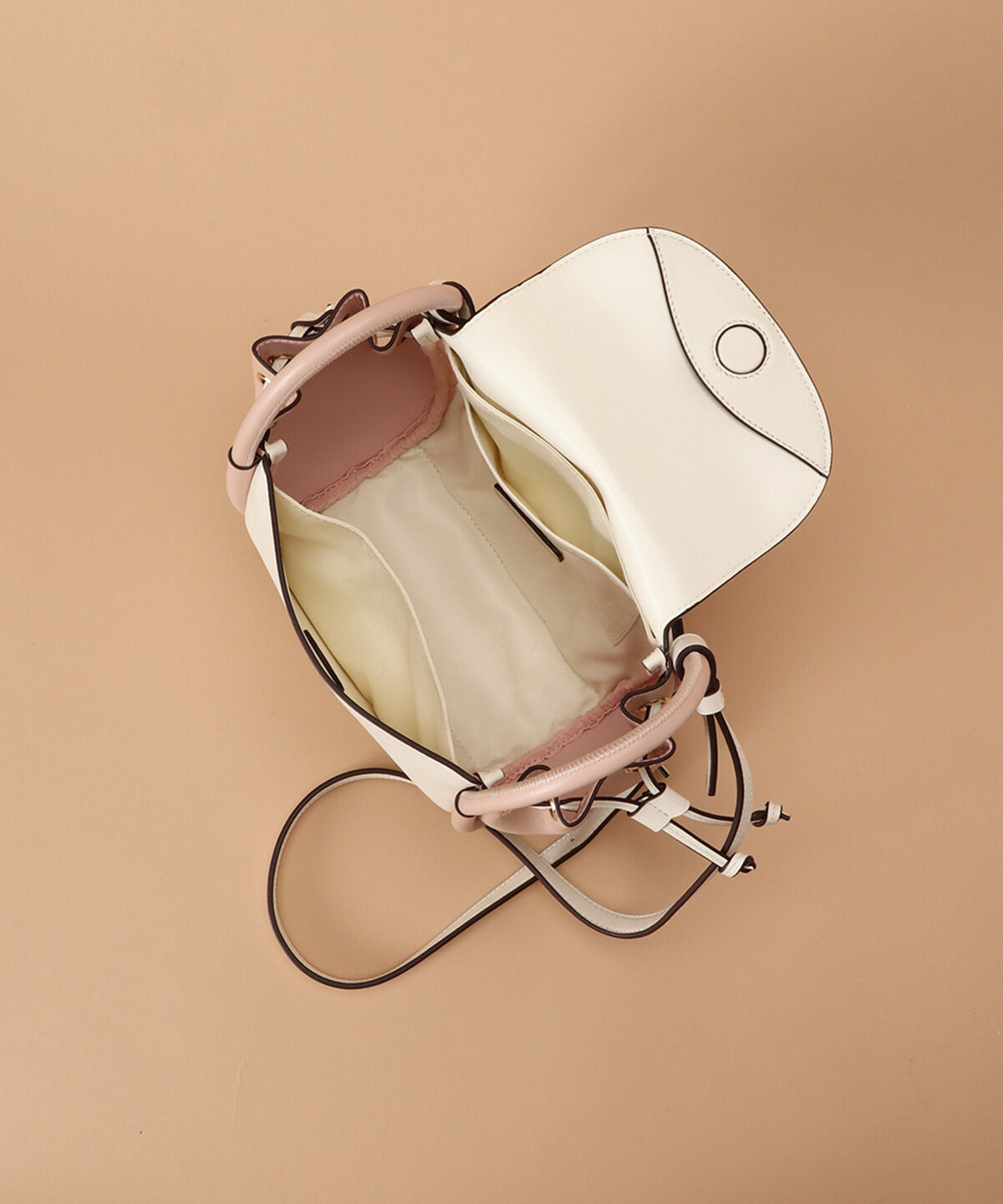 Samantha Thavasa「バイカラーサイド巾着 ショルダーバッグ」|ショルダー・メッセンジャー|