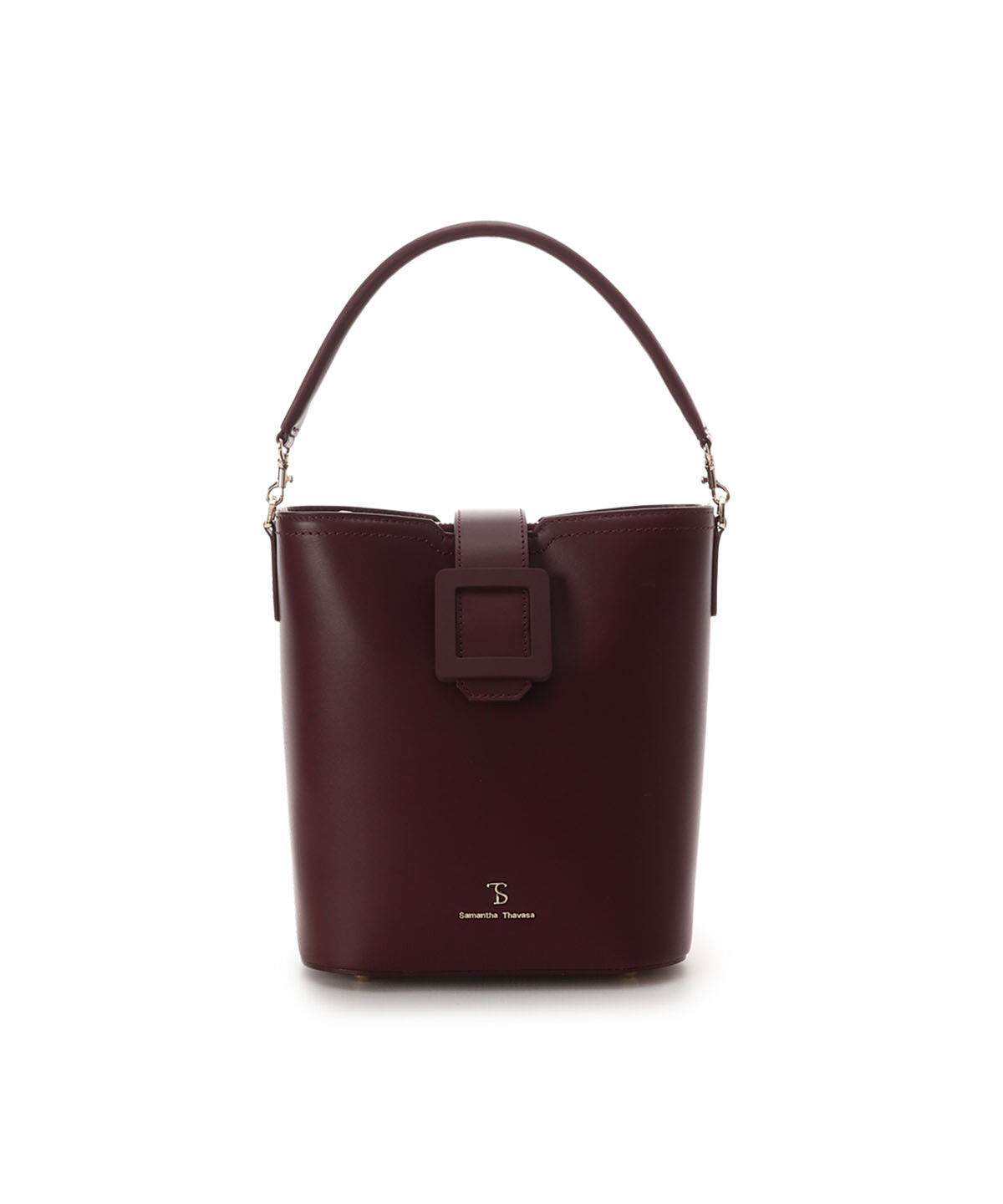 Samantha Thavasa「ベルトデザイン レザーバケツ型ハンドバッグ」|ハンドバッグ|