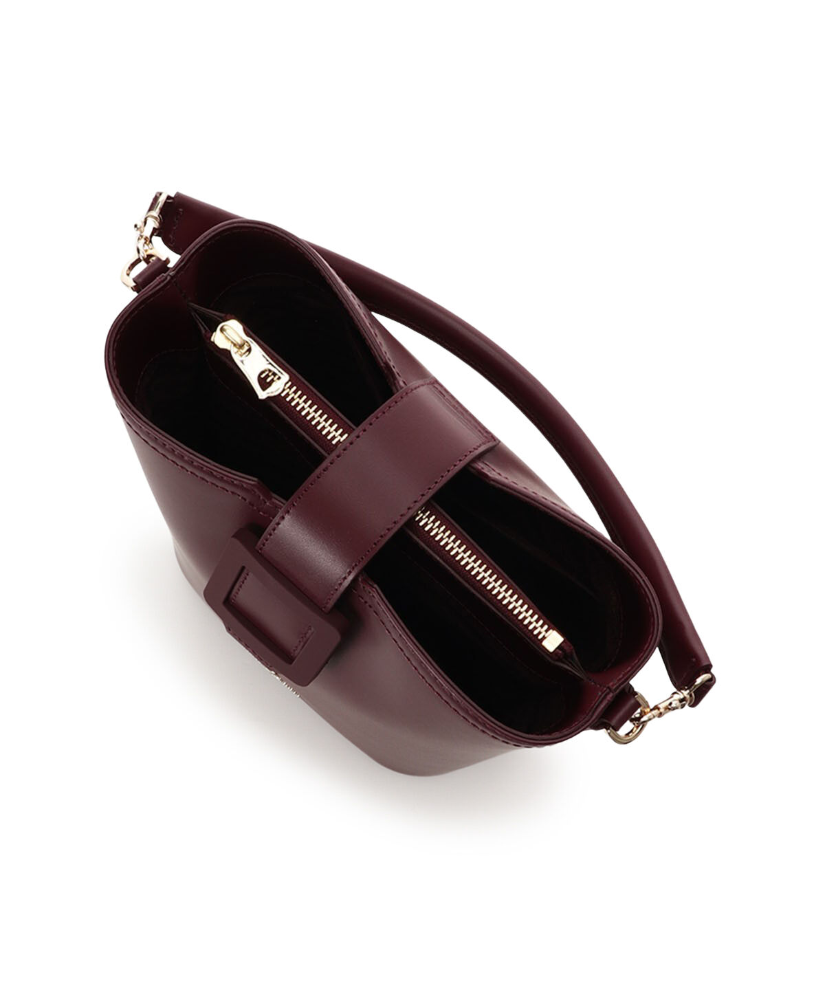 Samantha Thavasa「ベルトデザイン レザーバケツ型ハンドバッグ」|ハンドバッグ|