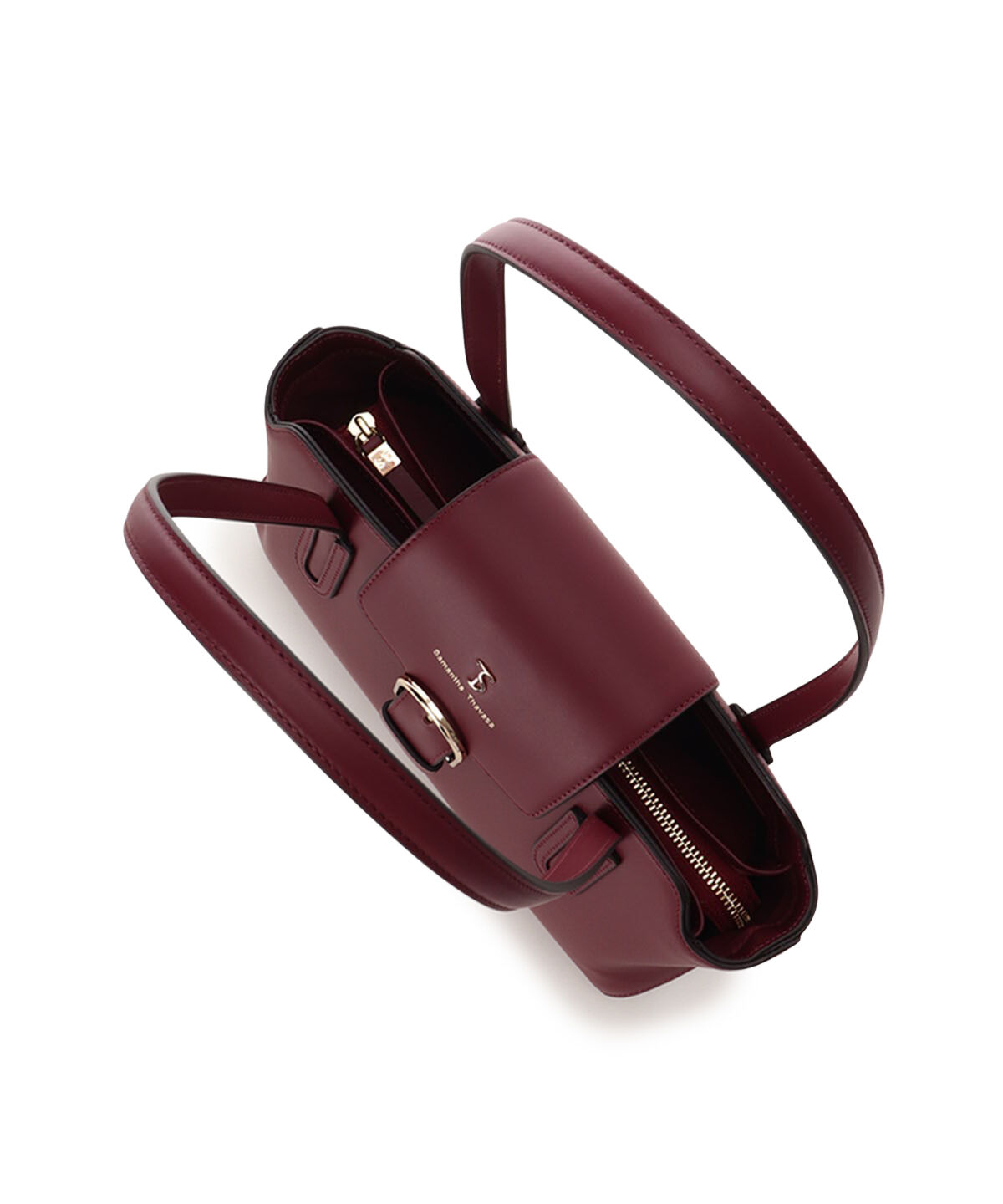 Samantha Thavasa「レザーサイドスタッズハンドバッグ」|ハンドバッグ|