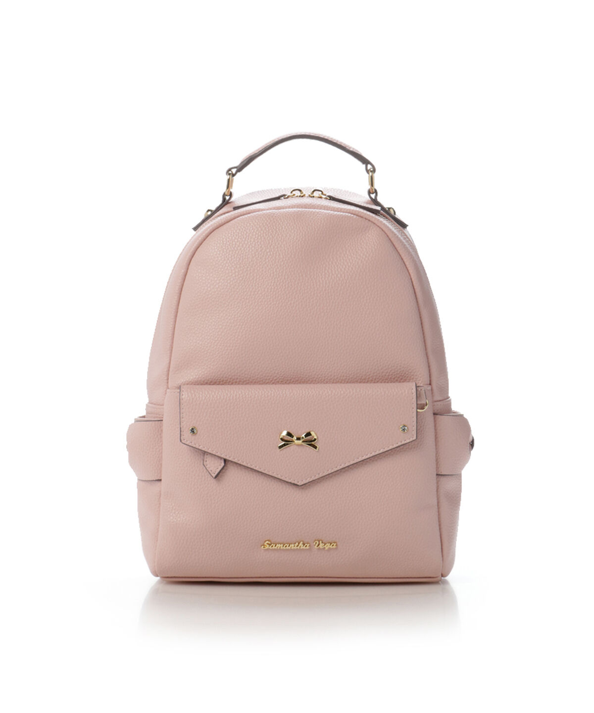 Samantha Vega「サイドリボンポケットリュック 中」|リュック|ﾋﾟﾝｸﾍﾞｰｼﾞｭ