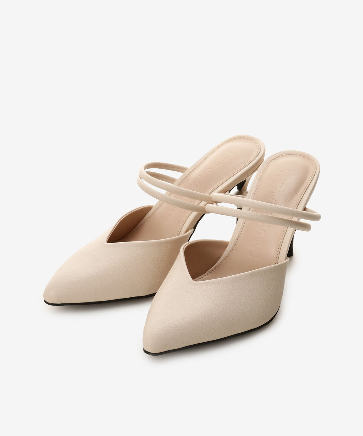 Samantha Vega「パールヒールミュール(M)」|その他|オフホワイト